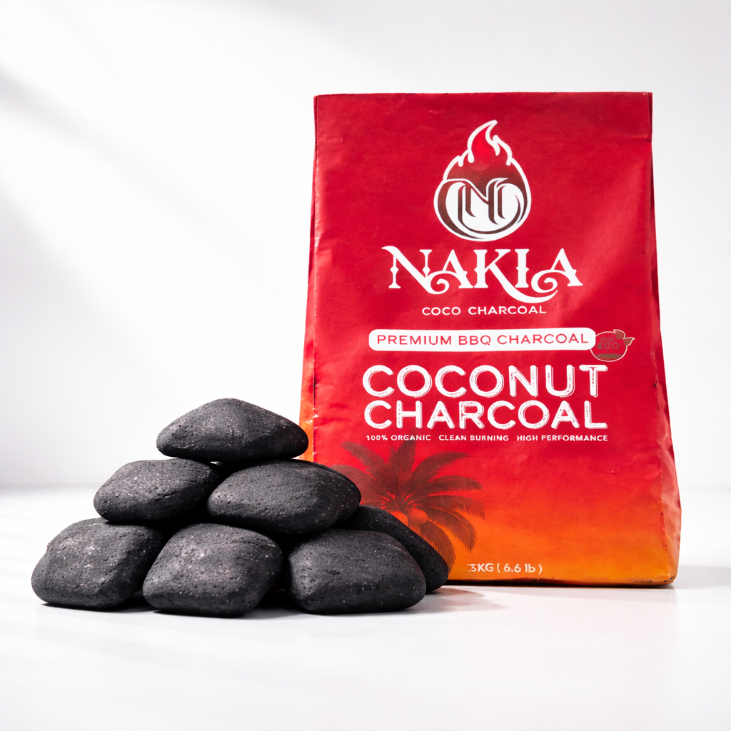 Premium BBQ Coco Charcoal 8KG (17.6LB) – nakiacoco Premium BBQ Coco Charcoal 8KG (17.6LB) – nakiacoco