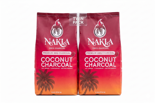 Nakia Premium Coco Charcoal – 8kg Twin Pack (16kg Total)